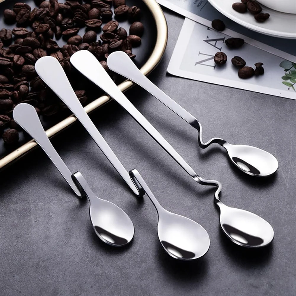 Ложка для меду з нержавіючої сталі, набір 6 штук, фото №7