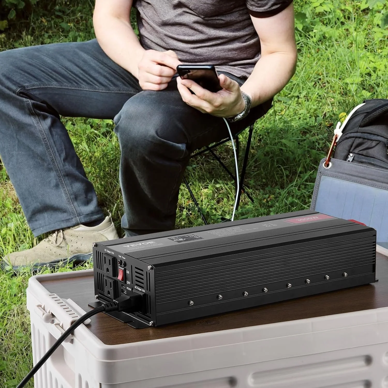 Инвертор Vevor SGM-3000W / Black, фото №8 Инвертор Vevor SGM-3000W / Black, фото №8