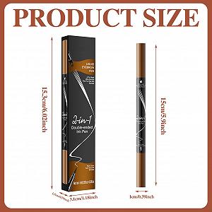 Карандаш для бровей 2-в-1 с щеточкой водостойкий Светло-Коричневый synthetic.ua - Фото 1