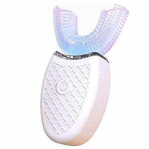 Електрична ультразвукова зубна щітка 360° автоматична U-подібна бездротова Біла - Фото 1