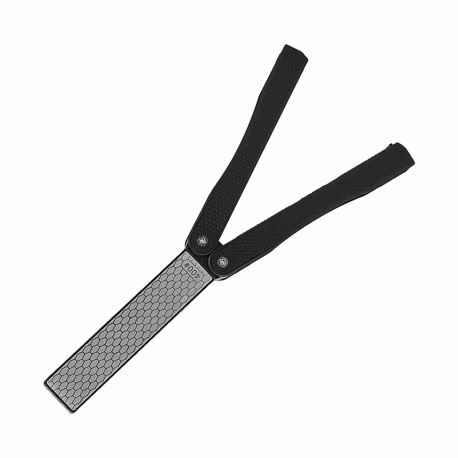 Точилка двостороння складана портативна 10,2 см Чорна, фото №4