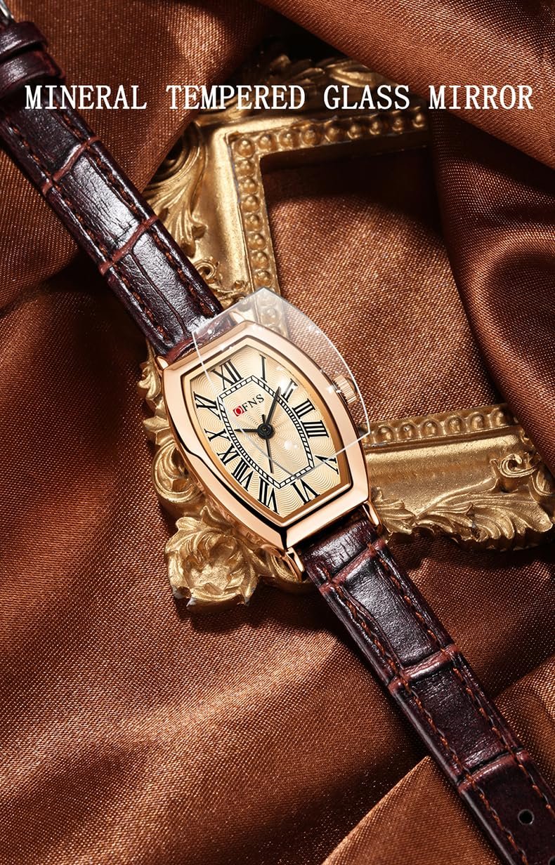 Жіночий годинник Квадратний, Золотий, Кавовий срібний, фото №5 Жіночий годинник Квадратний, Золотий, Кавовий срібний, фото №5