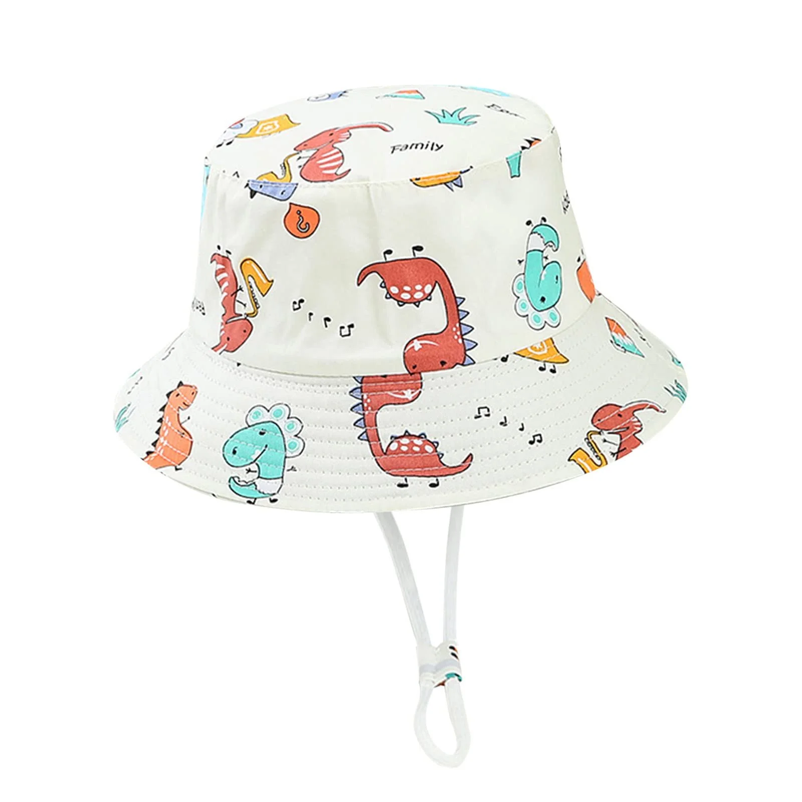 Панама Бавовняна з широкими полями UPF 50+ з мультяшним принтом, фото №3
