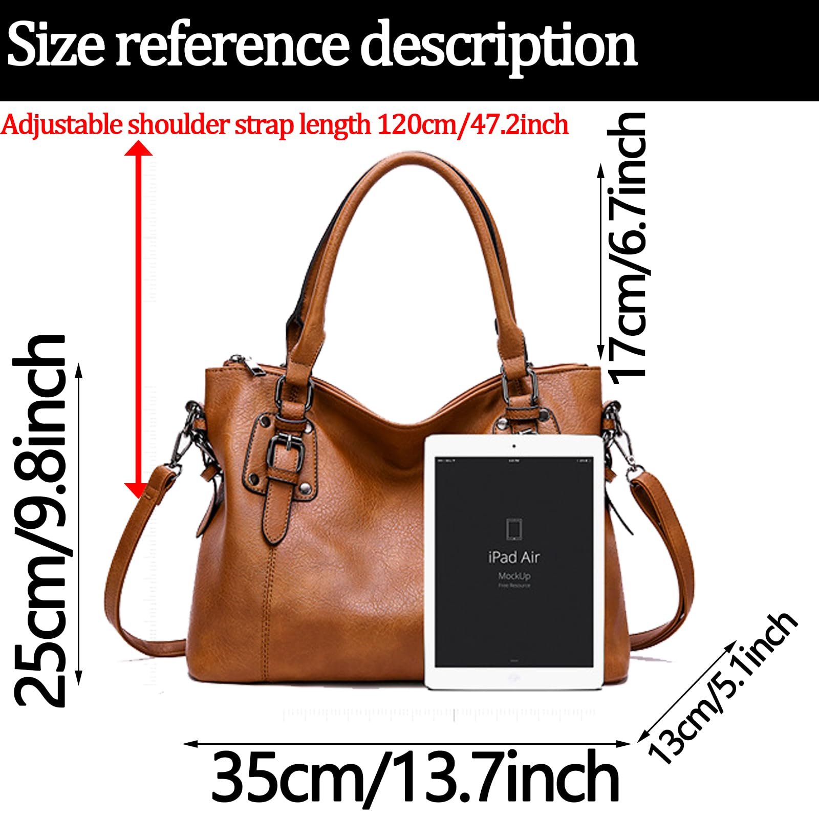 Женская сумка с ручкой сверху Aileese, из мягкой кожи, в стиле ретро, винтажная, дизайнерская, повседневная, женская сумка через плечо, фото №3