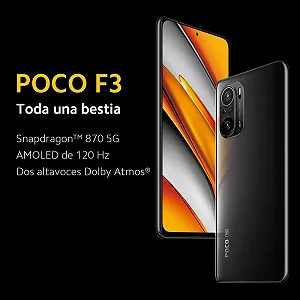 Смартфон Poco F3 5G 6 GB 128 GB 6.67" AMOLED DotDisplay 4520 mAh 48 MP Black synthetic.ua - Фото 1