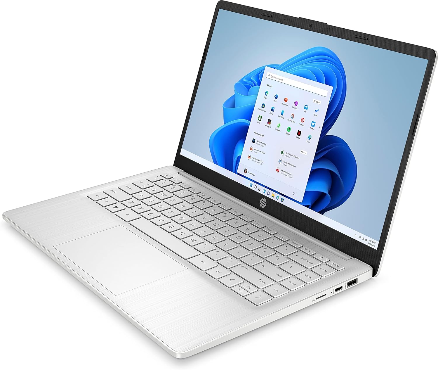 Ноутбук 14" HP 14-ed0000sf Qualcomm Snapdragon 7c Gen 2 RAM 8GB eMMC 128GB 14год батарея Win11 (UKR), фото №3