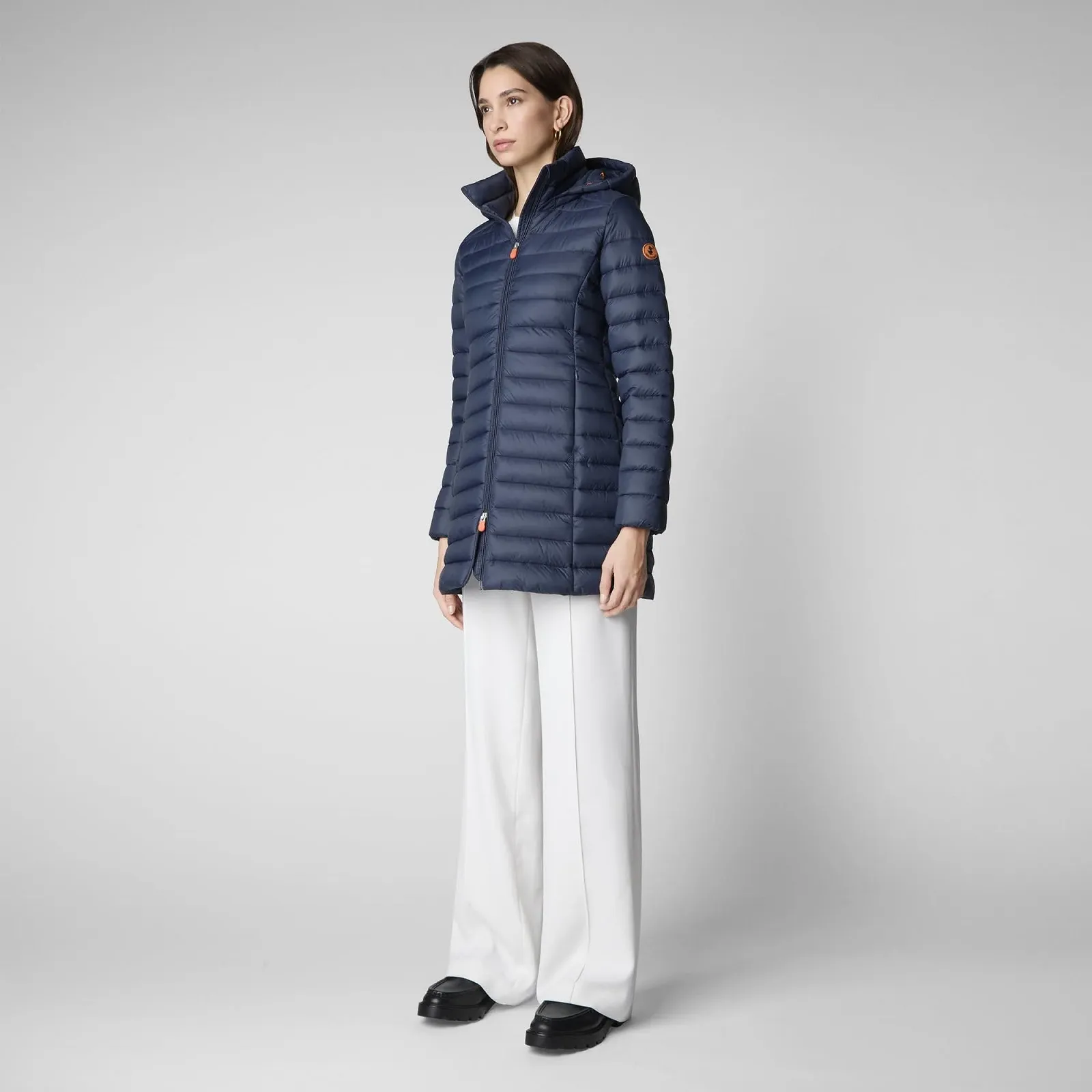 Пальто з капюшоном Save The Duck Carol D47180W Синьо-чорний (90010), фото №5 Пальто з капюшоном Save The Duck Carol D47180W Синьо-чорний (90010), фото №5