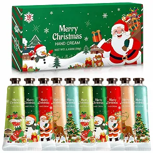 Крем для рук Рождественский набор 10 шт. Увлажняющий - Фото 1