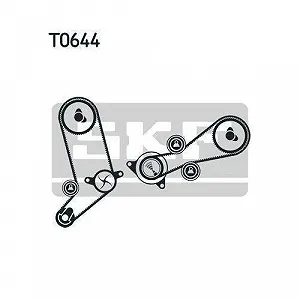 Водяной насос + комплект ремня ГРМ SKF VKMC 01270 для AUDI SEAT SKODA VOLVO VW synthetic.ua - Фото 1