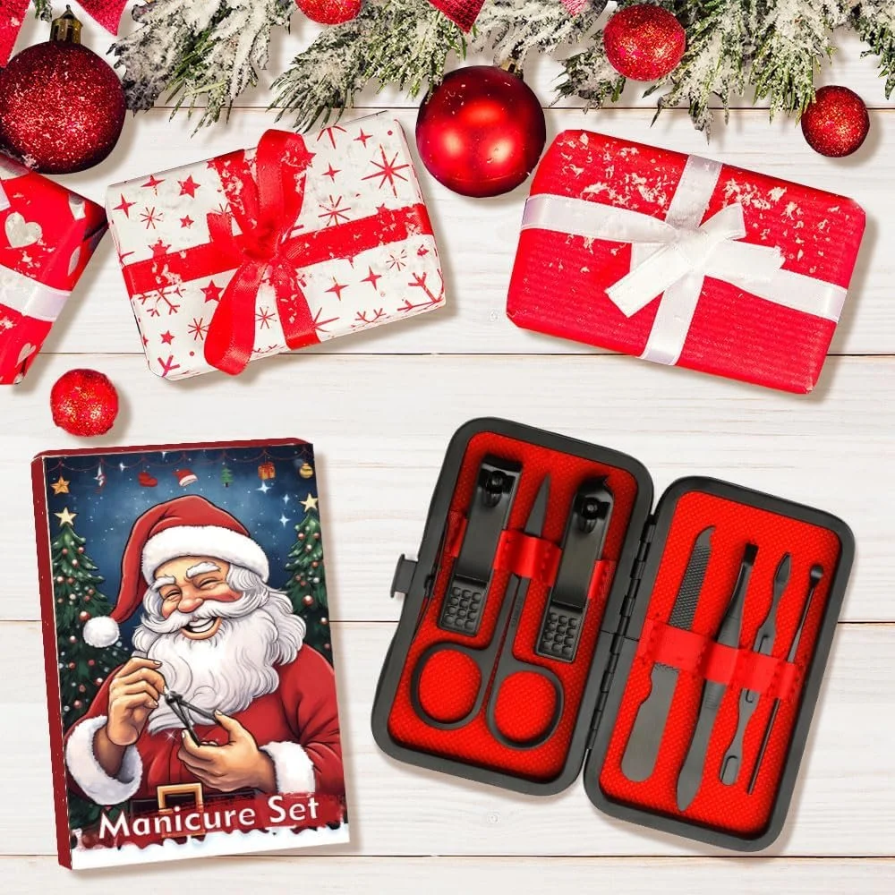 Набор для маникюра и педикюра, 7 шт., из нержавеющей стали, фото №7