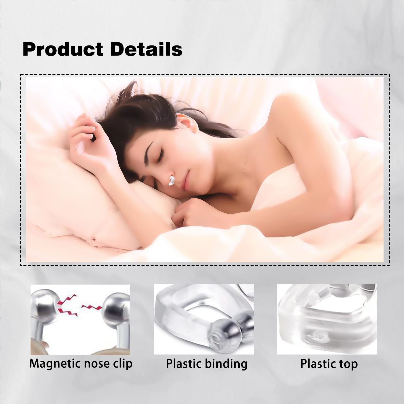 Кліпси проти хропіння 8 шт Магнітний роздільник для носа, фото №4 Кліпси проти хропіння 8 шт Магнітний роздільник для носа, фото №4