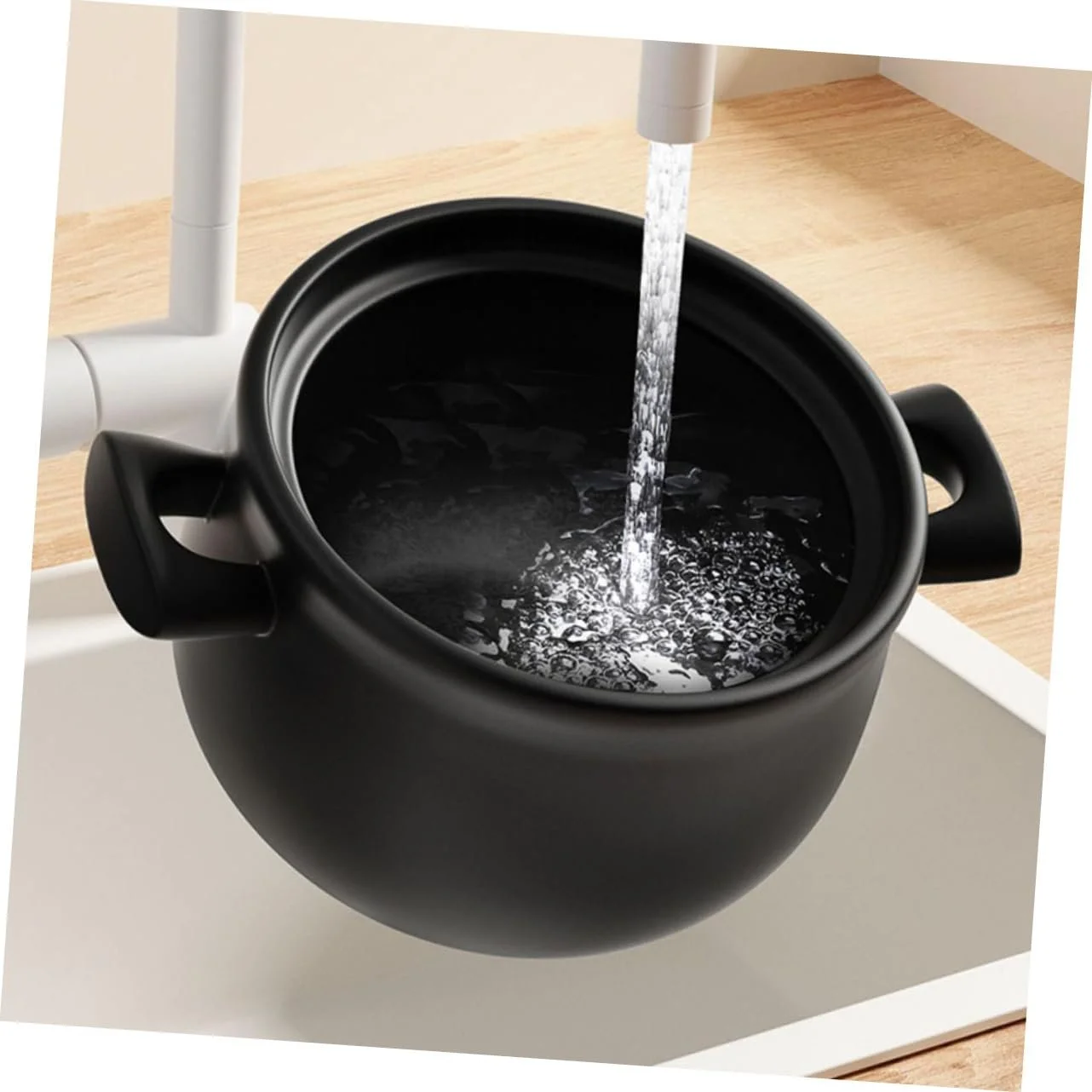 Кастрюля GLEAVI керамическая термостойкая для газовой плиты большая, фото №3