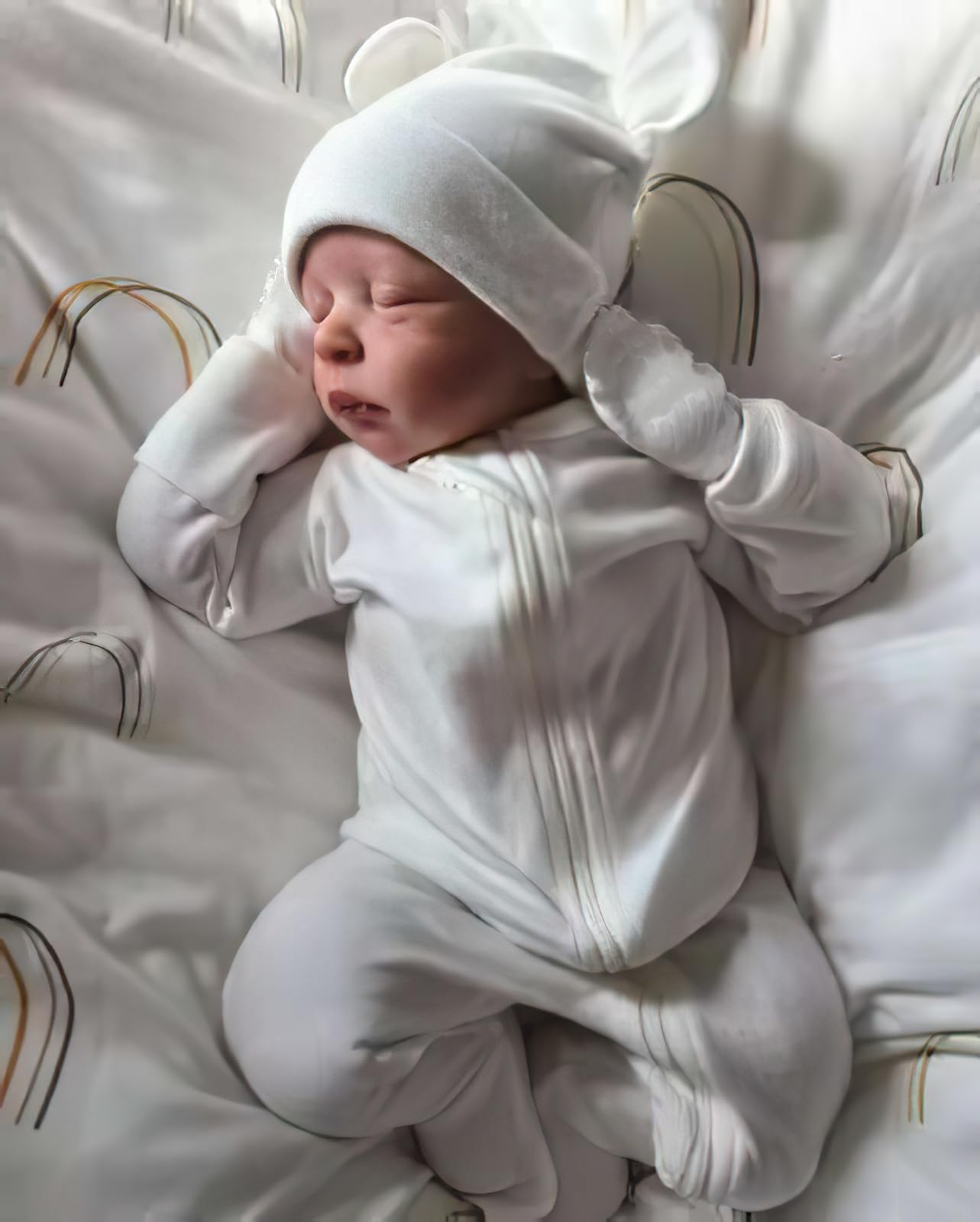 Лялька MineeQu Lifelike Reborn Baby Dolls Weighted Fabric Body 18 Inch Спляча Реалістична Немовля Дівчинка, фото №2