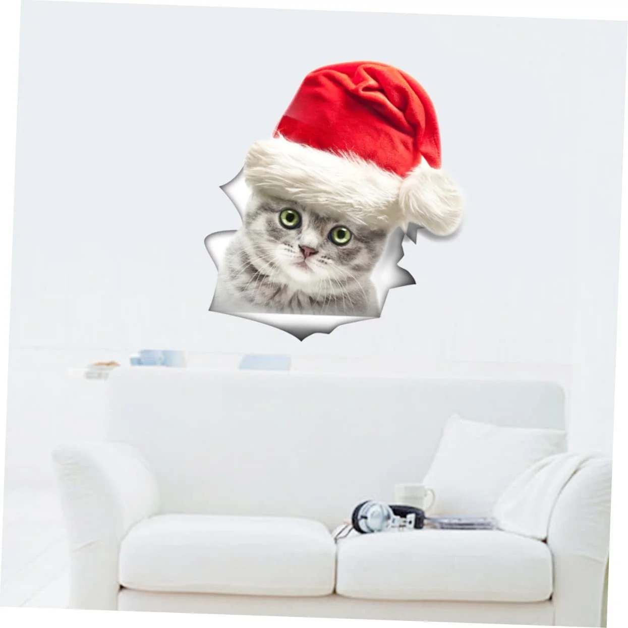 Наклейки Veemoon Christmas Cat 3 шт. 3D Съемные, фото №5 Наклейки Veemoon Christmas Cat 3 шт. 3D Съемные, фото №5