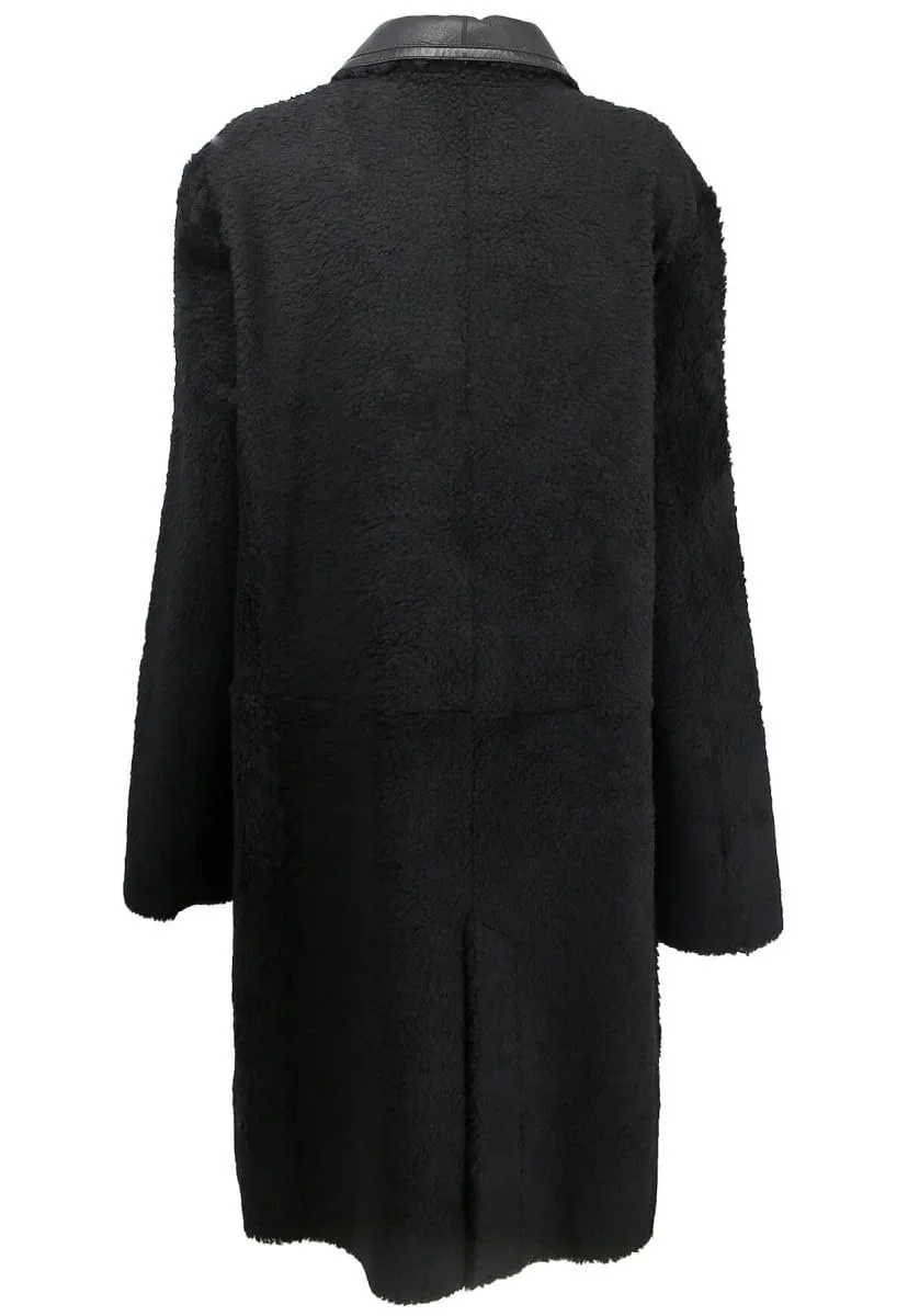 Кожаное пальто Hollert Kiana Lambskin Merino Reversible Женское Черный, фото №9 Кожаное пальто Hollert Kiana Lambskin Merino Reversible Женское Черный, фото №9