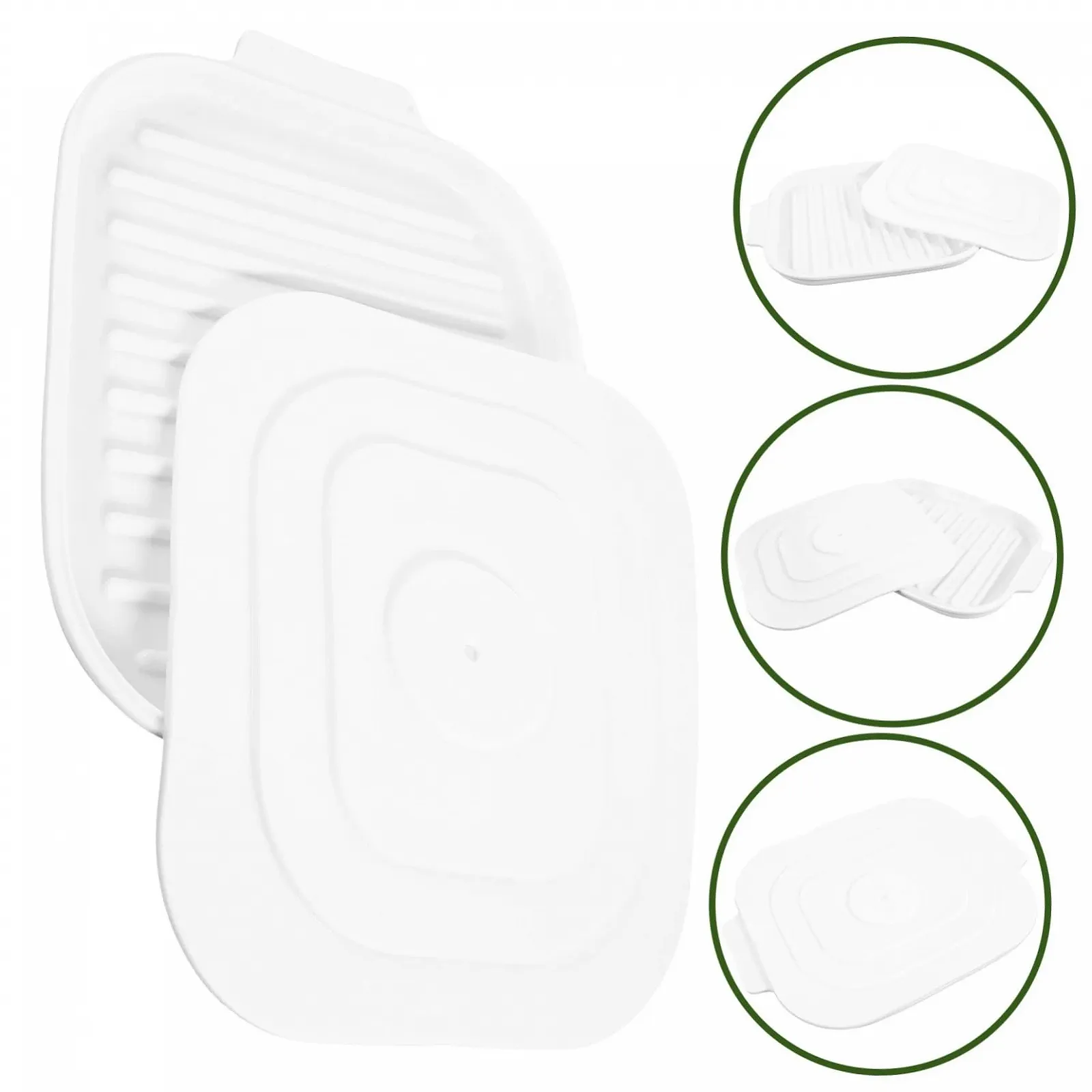 Силіконове деко SECFOU для мікрохвильової печі та духовки багатофункціональне, фото №3 Силіконове деко SECFOU для мікрохвильової печі та духовки багатофункціональне, фото №3