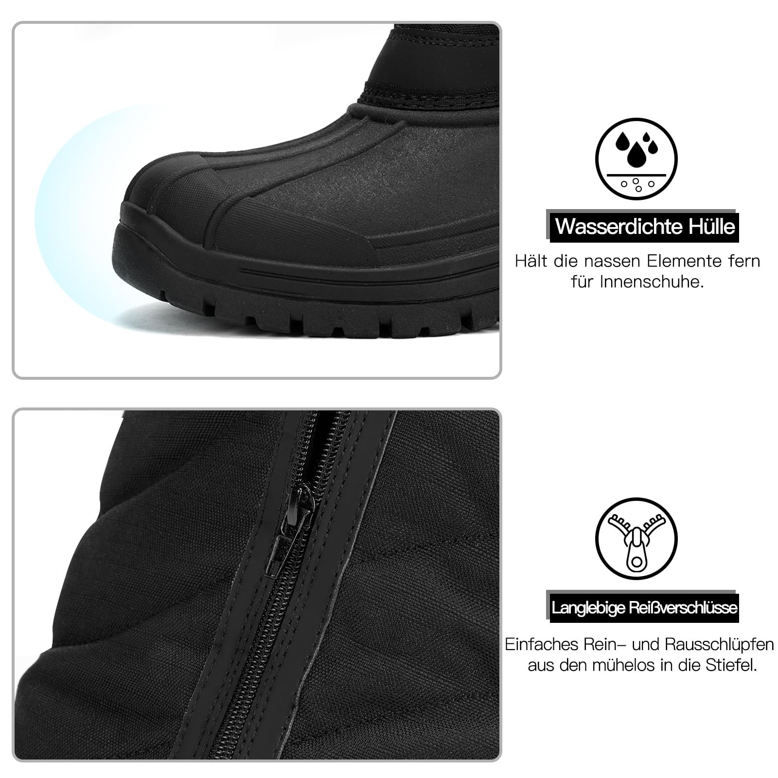 Чоловічі водонепроникні зимові черевики Kricely, фото №4