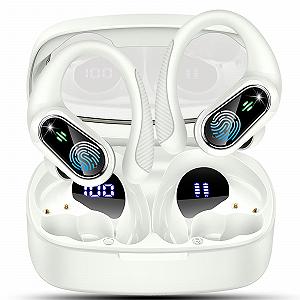 Беспроводные наушники Bluetooth 5.3 Спортивные с 4 ENC микрофонами 50 часов HiFi стерео с двойным LED дисплеем Черные - Фото 1