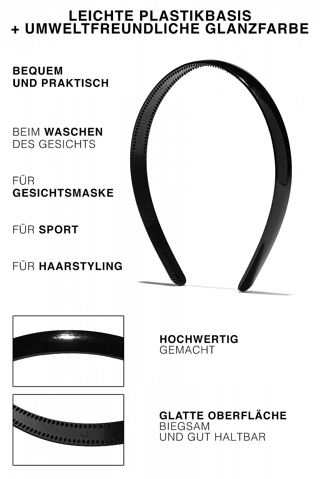 Обруч для волосся Тонкий, фото №2