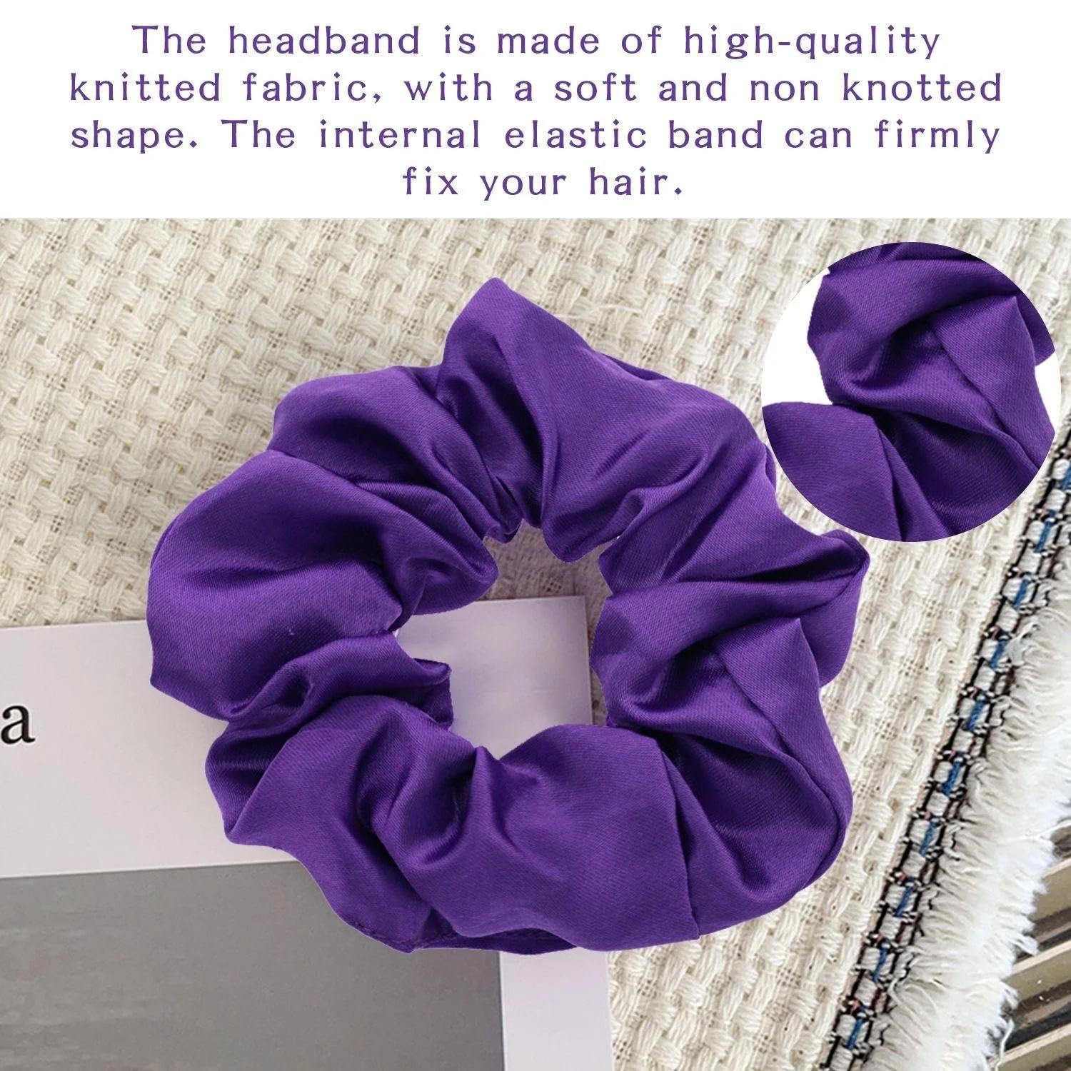 Набір пов'язок на голову 2 шт, Оксамитова, фото №3