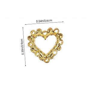 Набор украшений для ногтей (60 шт.) Сердце, цинковый сплав synthetic.ua - Фото 1