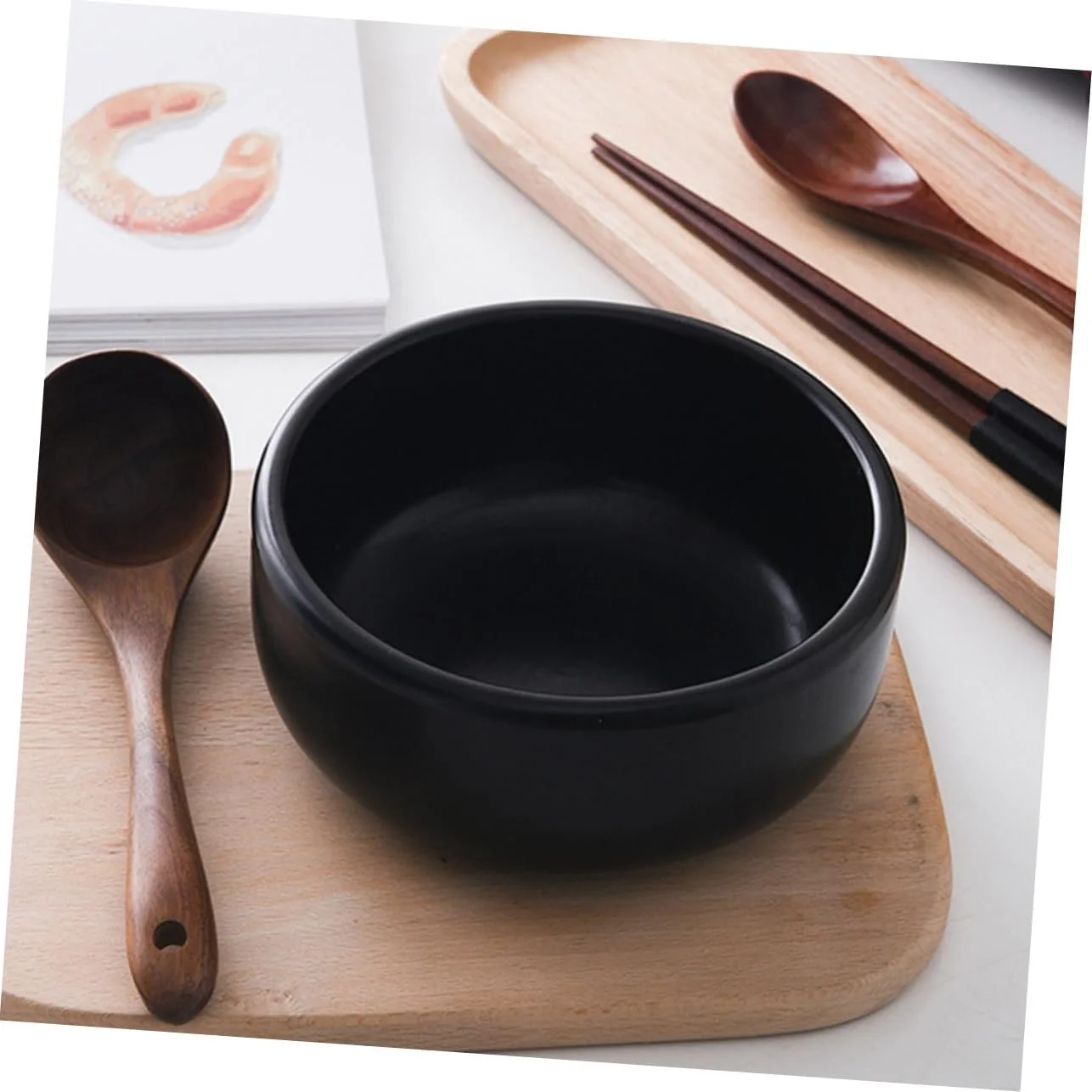 Горшок для бибимбапа BESTYASH Керамический термостойкий для риса запеканок и супов глянцевый энергосберегающий 1 шт., фото №7