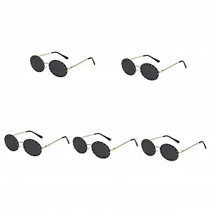 Солнцезащитные очки PACKOVE Металлические линзы Лето Женские Пластик Винтаж - Фото 1