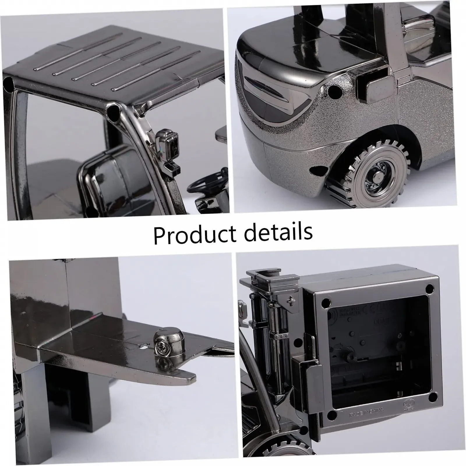 Настільний годинник-навантажувач FUNOMOCYA, пластиковий, ретро, для офісу, вітальні, креативний, для дому, фото №3