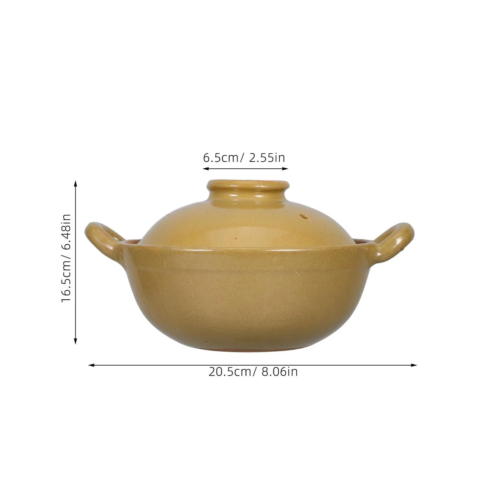 Каструля Sosoport Traditional Ceramic з подвійними ручками антипригарна маленька термостійка, фото №8