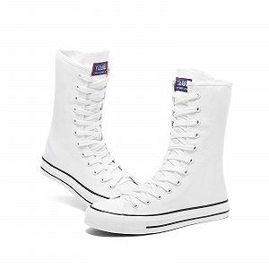 Кеди Momuk Високі Жіночі Тканинні На Шнурівці synthetic.ua - Фото 1