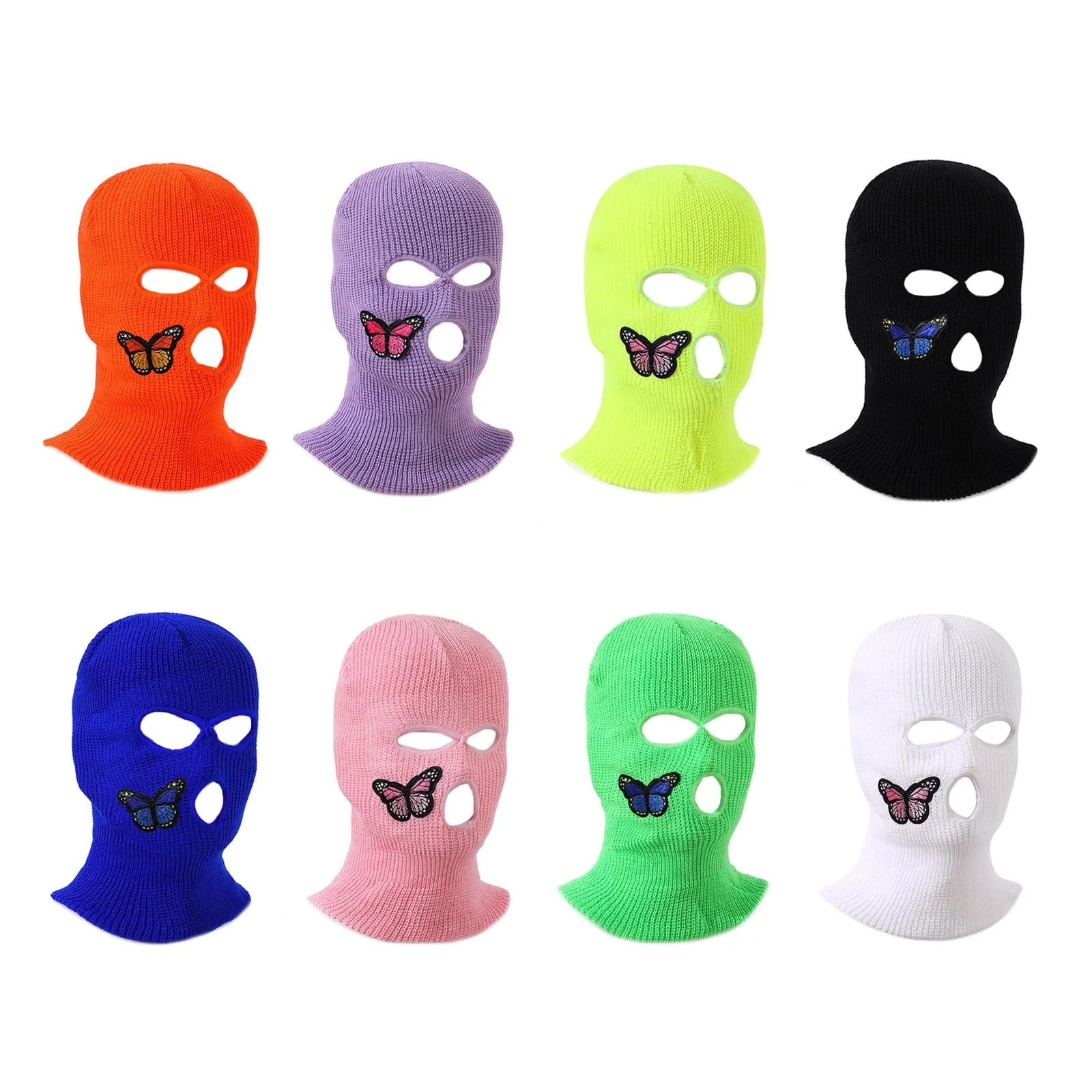 Шапка вязаная RETUOLWAG Уникальная Полностью закрывающее лицо Череп Особенности для модного свитера Теплая шапка-череп Вязаная вечеринка Клуб Вязание Женщины Мужчины Дети, фото №3