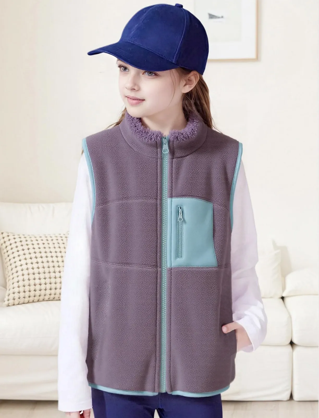 Жилет Happy Cherry Флісовий Дитячий для Хлопчиків та Дівчаток, фото №3 Жилет Happy Cherry Флісовий Дитячий для Хлопчиків та Дівчаток, фото №3