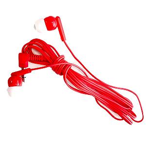 Наушники M&E Pack of 100 Индивидуальные 3,5 мм красные - Фото 1