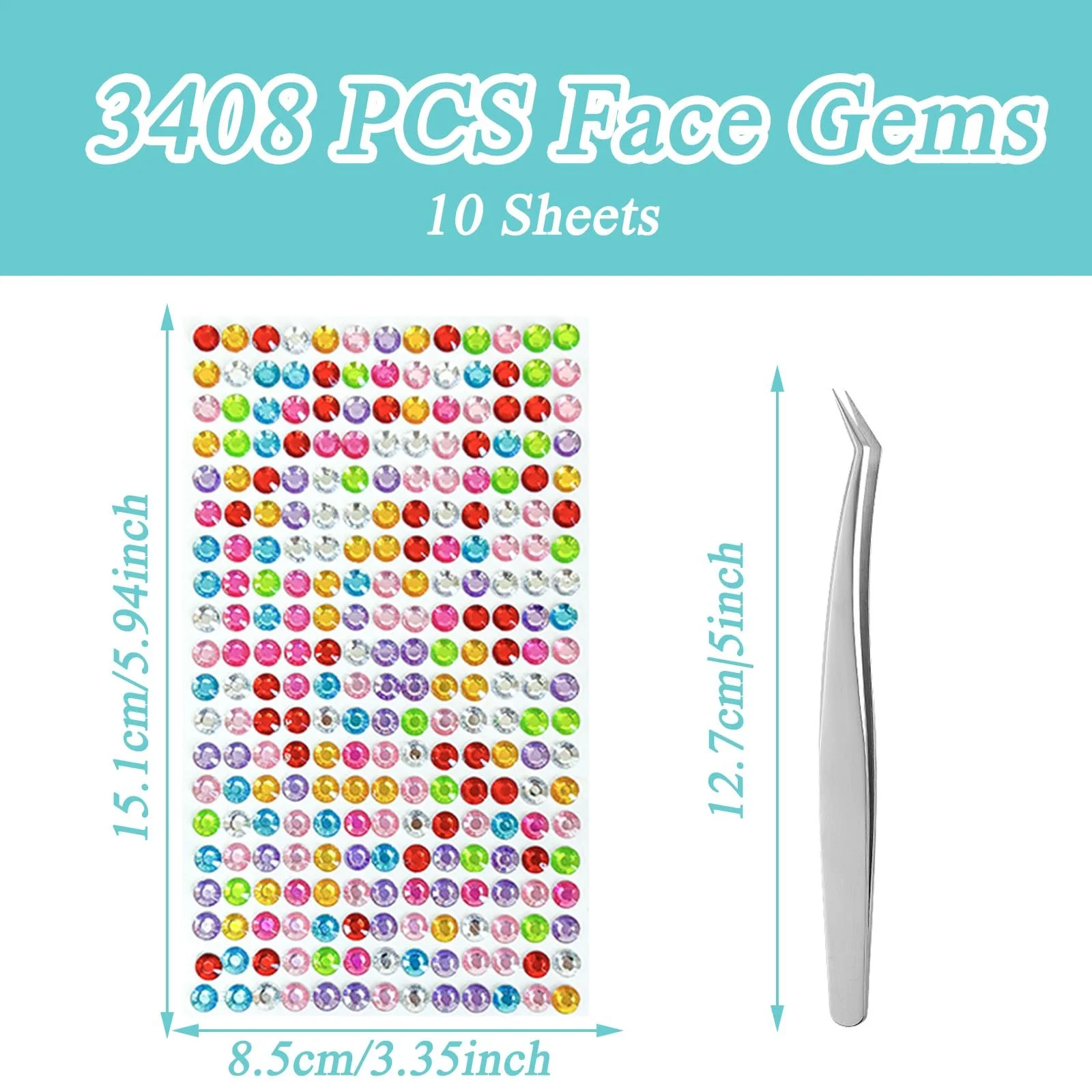 Стрази Самоклеючі Різні Розміри 3-4-5-6 мм, фото №2