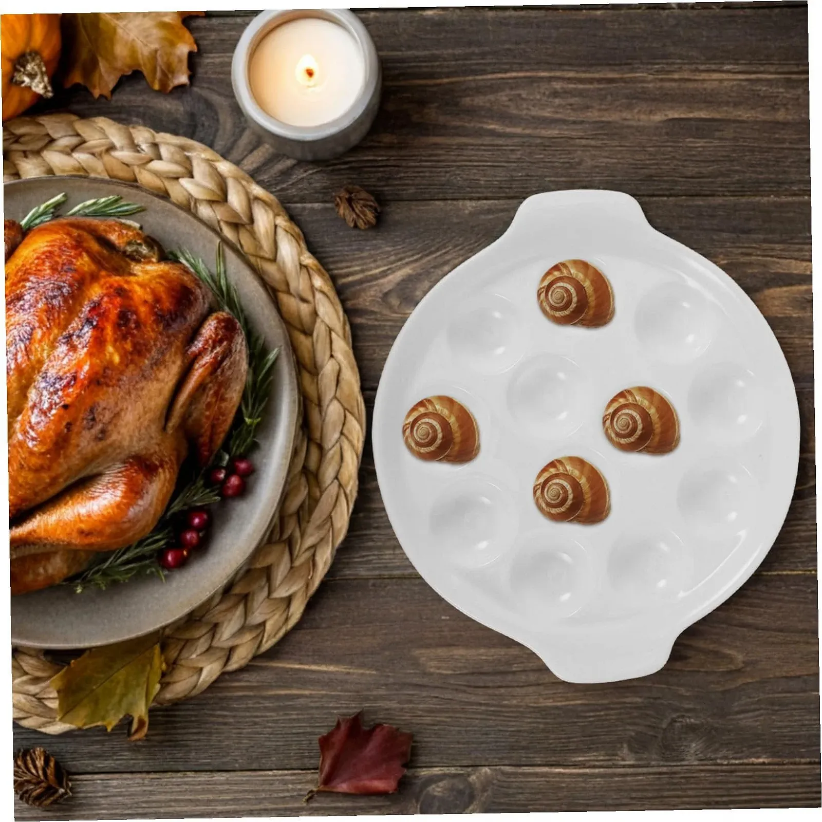 Форма для запекания TOYANDONA Керамическая с ручкой на 12 ячеек Белая, фото №5