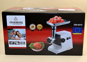 Электрическая мясорубка с Соковыжималкой Crownberg CB-4212 2500 Вт - Фото 1