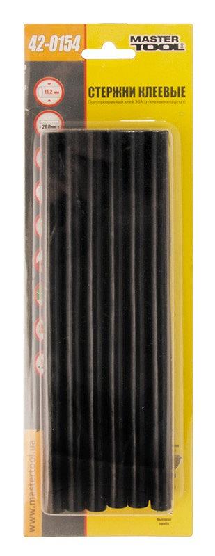 Стрижні клейові MASTERTOOL 11.2х200 мм 12 шт чорні 42-0154, фото №2