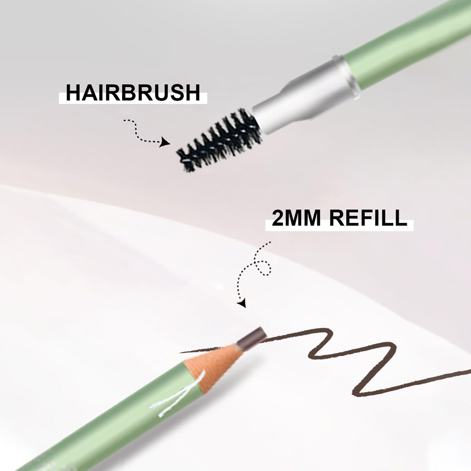 Гель Eyebrow Прозорий Надзвичайно Тонкий Трикутний Олівець для Бров Об'єднана Набір Eyeliner C Один Розмір, фото №2