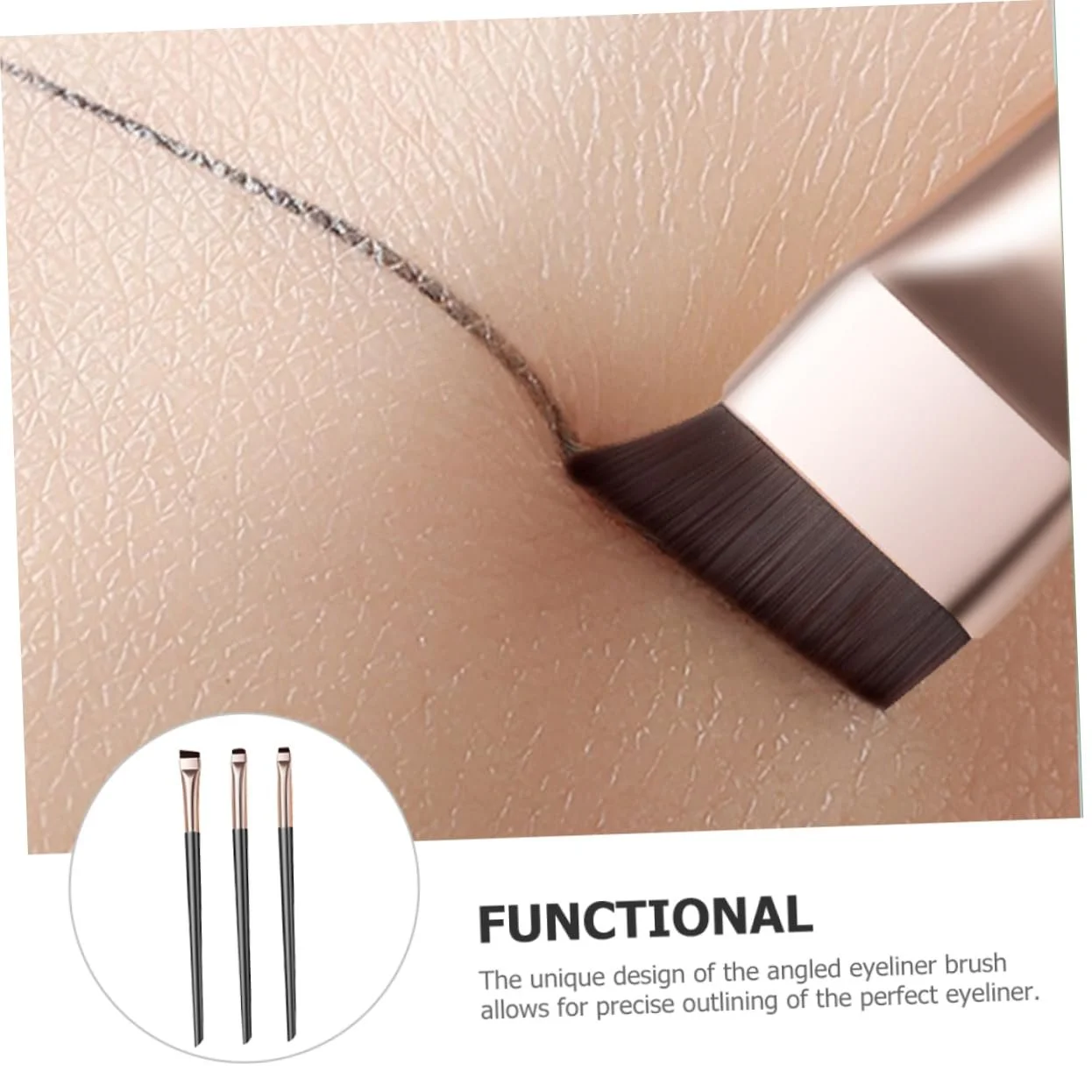 Пензлі Magiclulu для тіней, брів, макіяжу, плоский кут, інструмент для підводки очей, точний, фото №6 Пензлі Magiclulu для тіней, брів, макіяжу, плоский кут, інструмент для підводки очей, точний, фото №6