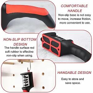 Точилка для ножів професійна 4-рівнева вольфрамова сталь ручна 21x6x5 см Чорний synthetic.ua - Фото 1