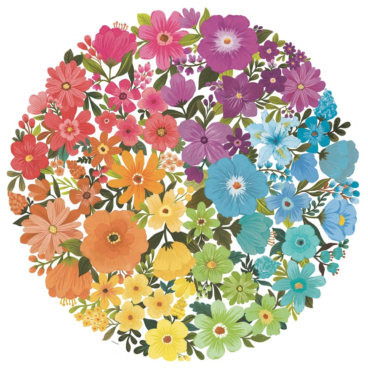Пазл Ravensburger Circle of Colours Flowers 500 деталей 17167, фото №1