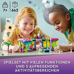 Конструктор LEGO 41708 Friends Rollschuhdisco с Аркадой и Боулингом в комплекте с 3 Мини-Куклами Андреа, Эвелин и Джексон для детей от 7 лет synthetic.ua - Фото 1