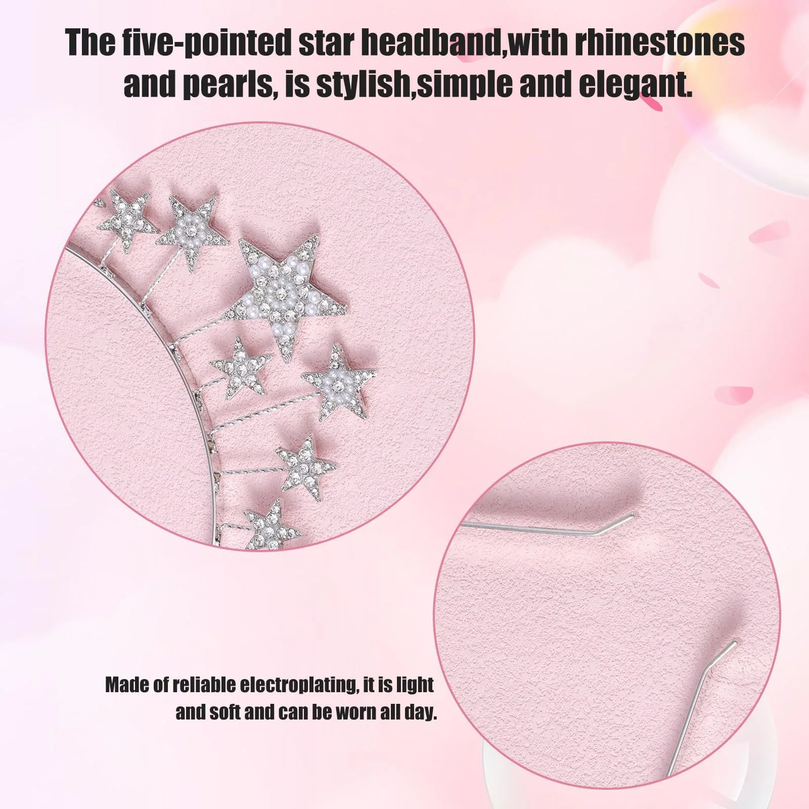 Обруч Звезды Блестки, фото №1