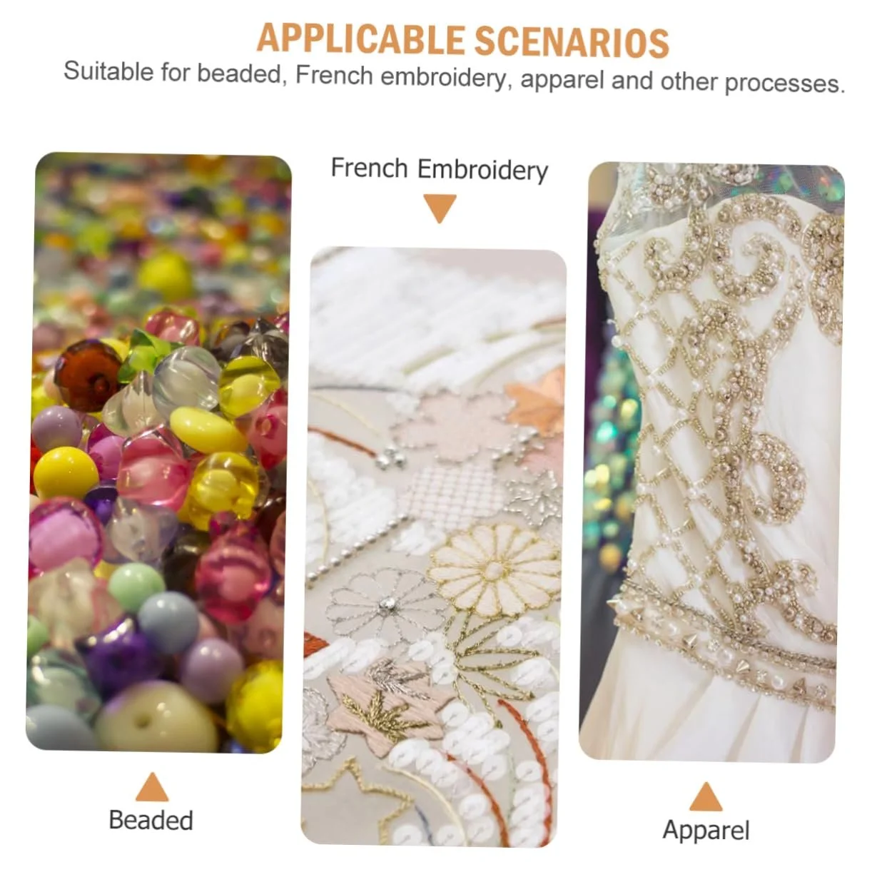 Стрази Скляні Краплеподібні з Кристалами та Срібною Плоскою Основою, 50 шт, фото №3