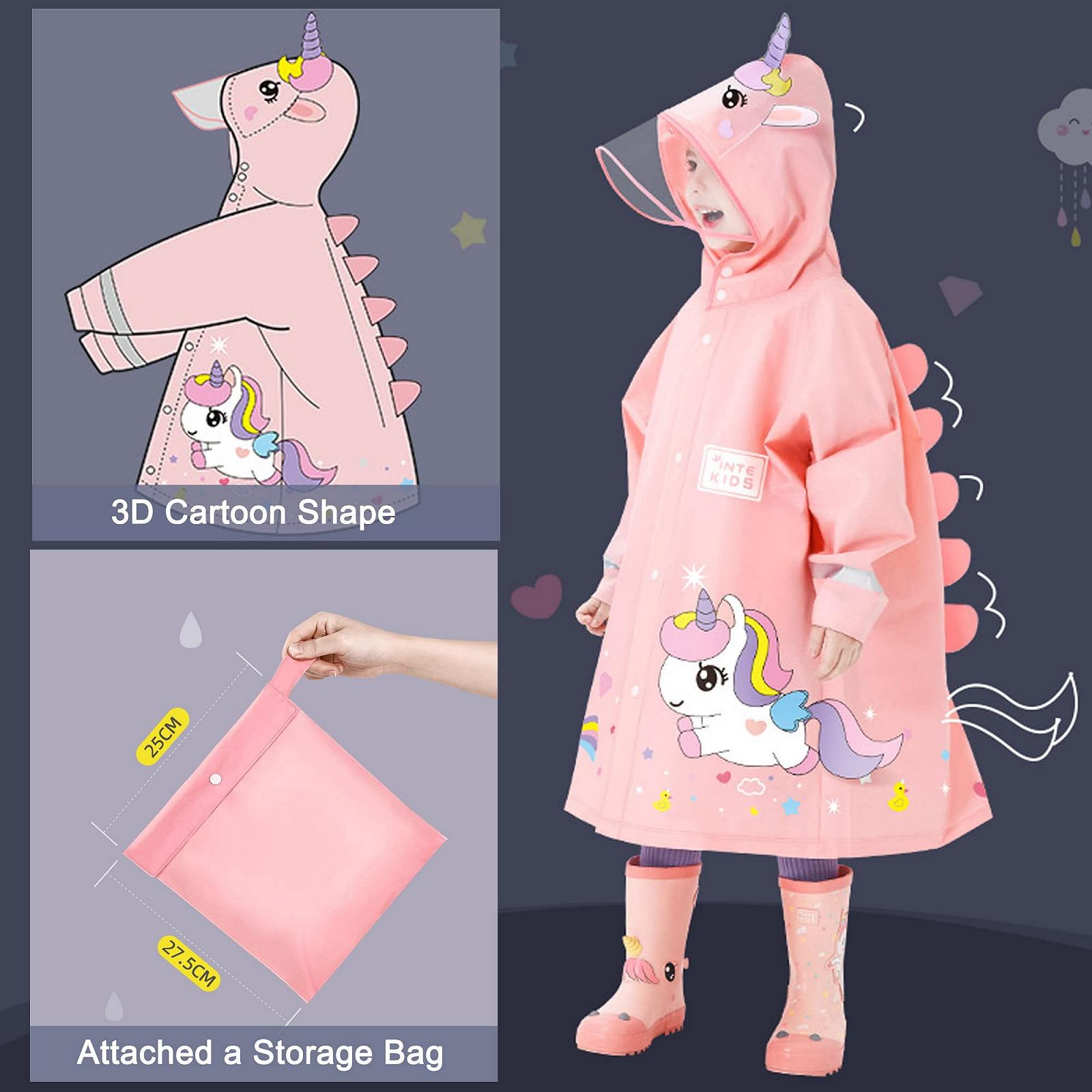 Детский дождевой плащ-пончо, мультяшная дождевая накидка, водонепроницаемая одежда для улицы с портативной сумкой, размер 5-6 лет, фото №5 Детский дождевой плащ-пончо, мультяшная дождевая накидка, водонепроницаемая одежда для улицы с портативной сумкой, размер 5-6 лет, фото №5