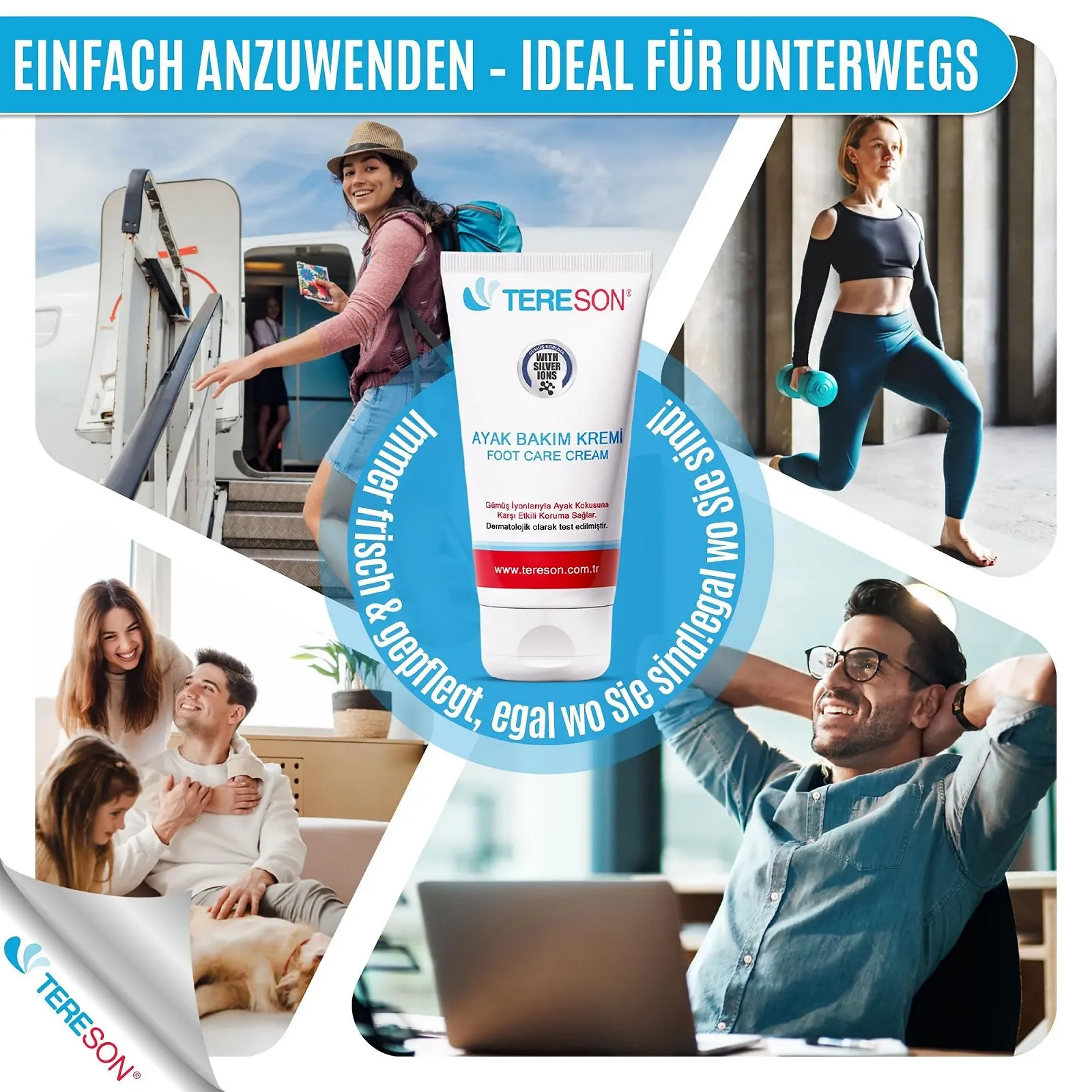 Крем-дезодорант для ног Tereson 50 мл против запаха и сухости, фото №5