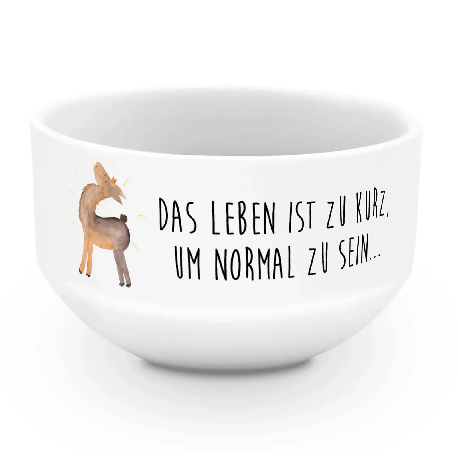 Миска для хлопьев Mr. & Mrs. Panda Lama Pride Белый, фото №1