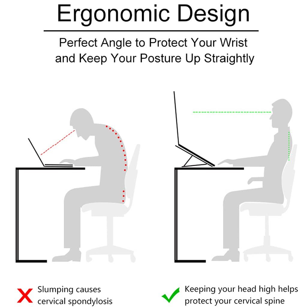 Підставка для ноутбука алюмінієва легка для ноутбука планшета складана охолоджувальна, фото №4