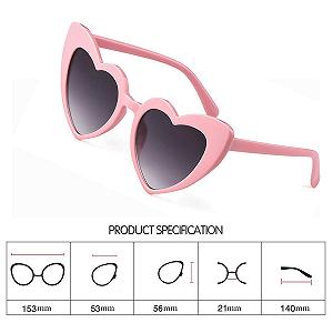 Сонцезахисні окуляри Laurinny Серце для жінок, вінтажні окуляри Clout, захист UV400 synthetic.ua - Фото 1
