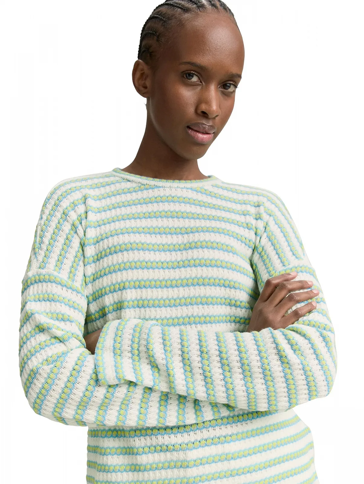 Жіноча смугаста толстовка TOM TAILOR Denim, фото №5